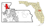 Orange County Florida Incorporated and Unincorporated areas Apopka Highlighted